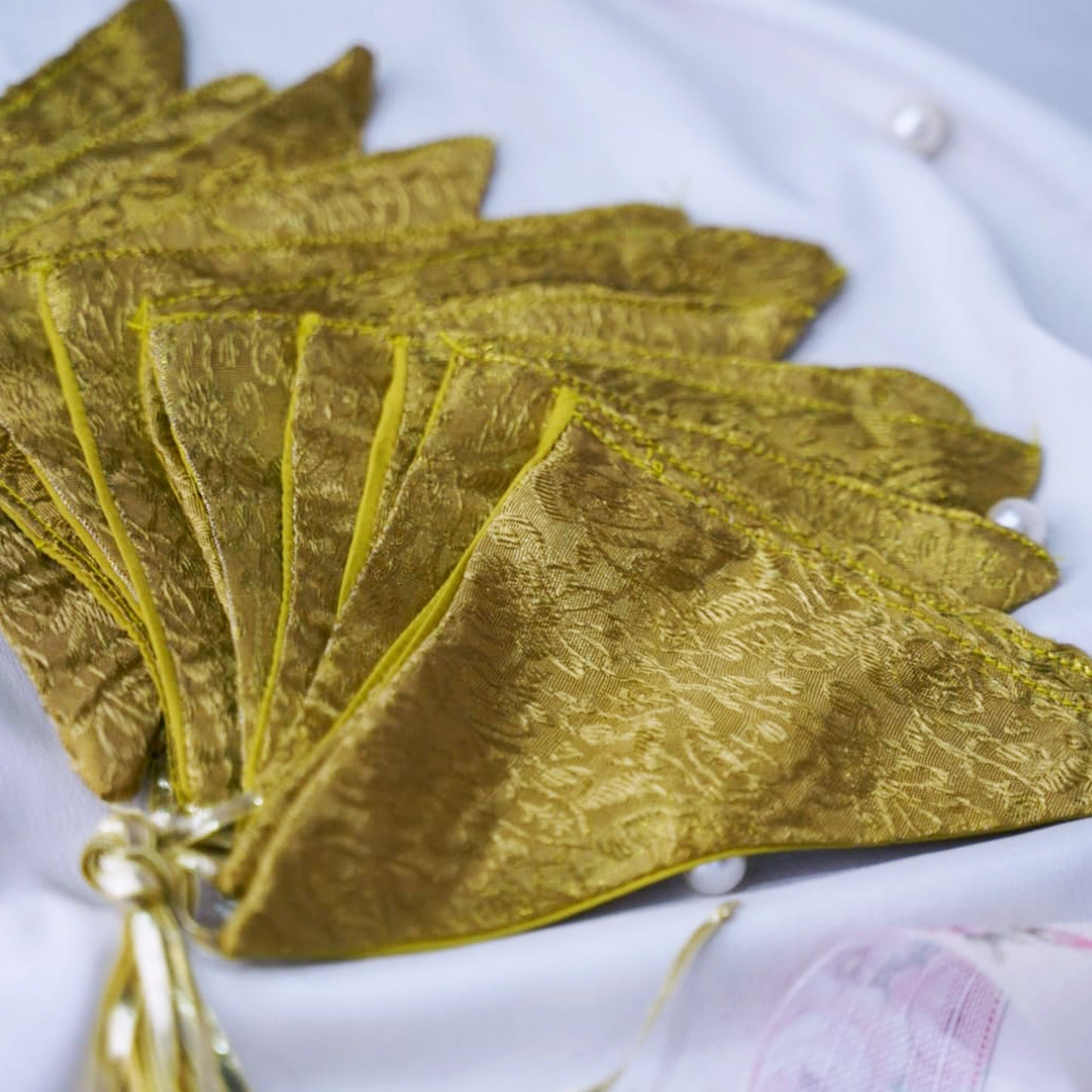 Green Banarsi Henna Wraps - Set of 6