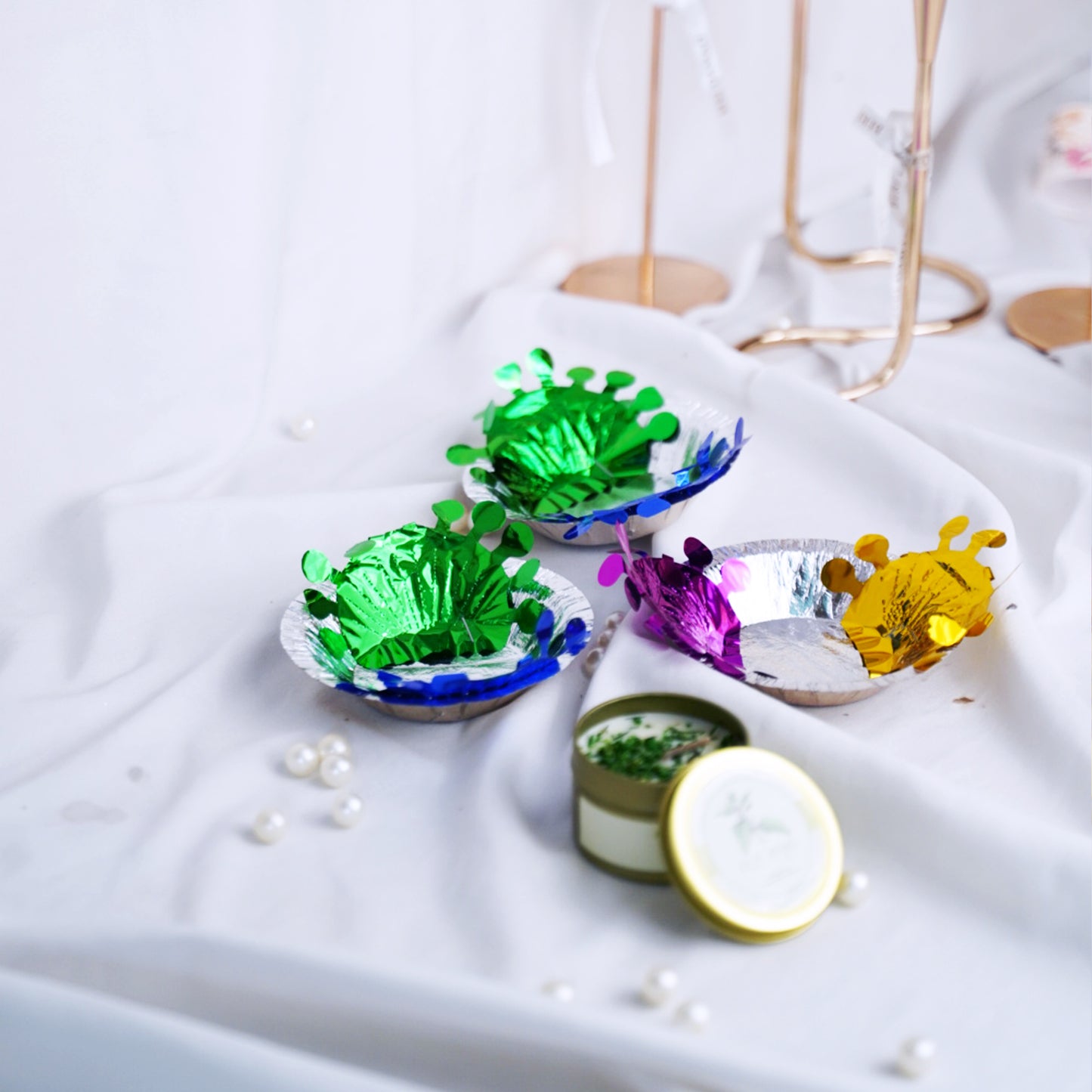 Dispossable Mehndi Plate - Set Of 6