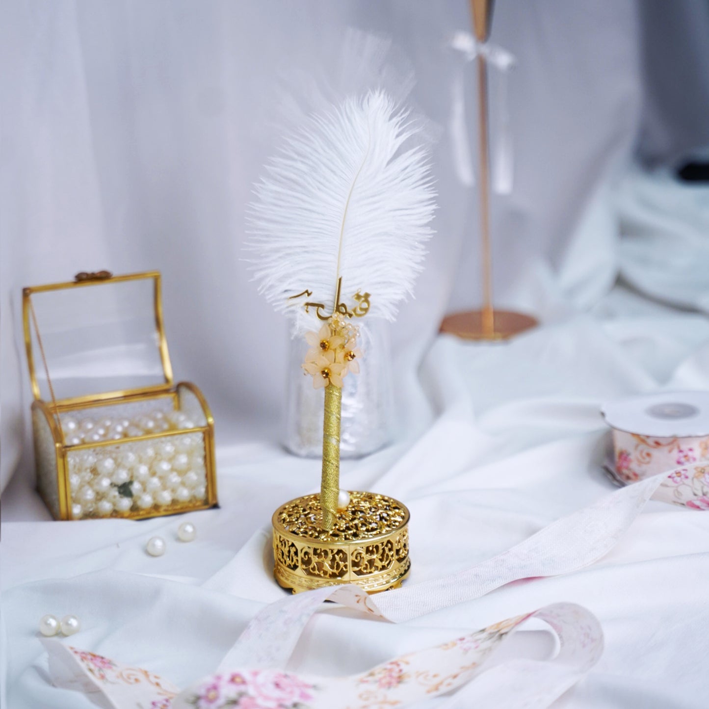 Golden Feather Signature Nikah Pen - Qalam E Aroosi