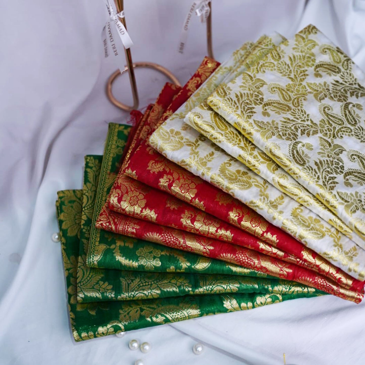 Premium Red Banarsi Shawl For Nikah Ceremony