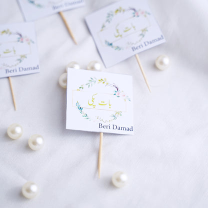 Baat Pakki Celebration Topper - Pack Of 12