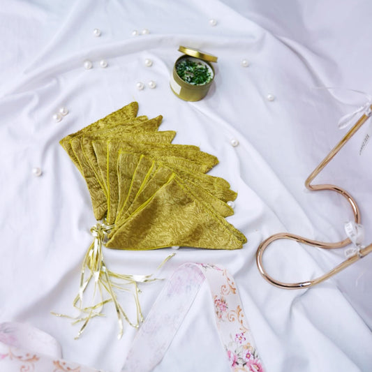Green Banarsi Henna Wraps - Set of 6