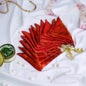 Red Banarsi Henna Wraps - Pack Of 6