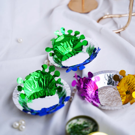 Dispossable Mehndi Plate - Set Of 6