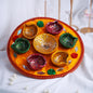 Festive Glitter Diya Thali