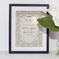 Personalized Nikah Nama Frame - 11BD