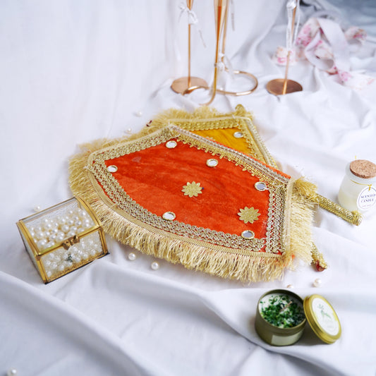 Traditional Handcrafted Mehndi Dupatta Fan