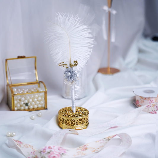 Feathered Bloom Nikah Pen - Qalam E Aroosi